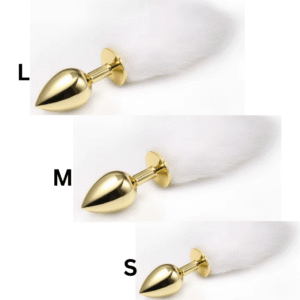 Luxury White Fox Tail Butt Plug - Image 4