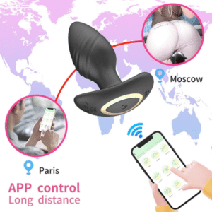 Vibrator Anal Plug With Rotation Controlled By App - Image 3