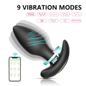 Vibrator Anal Plug With Rotation Controlled By App - Image 6