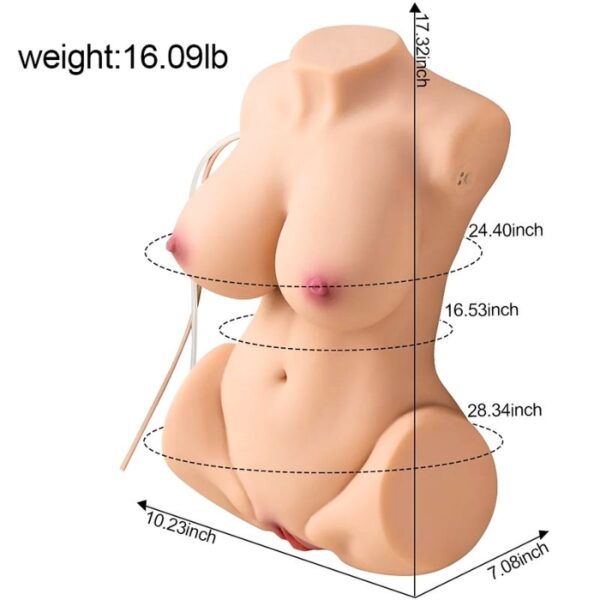 Danna Magic Vibrating Suction Half-Body Sex Doll