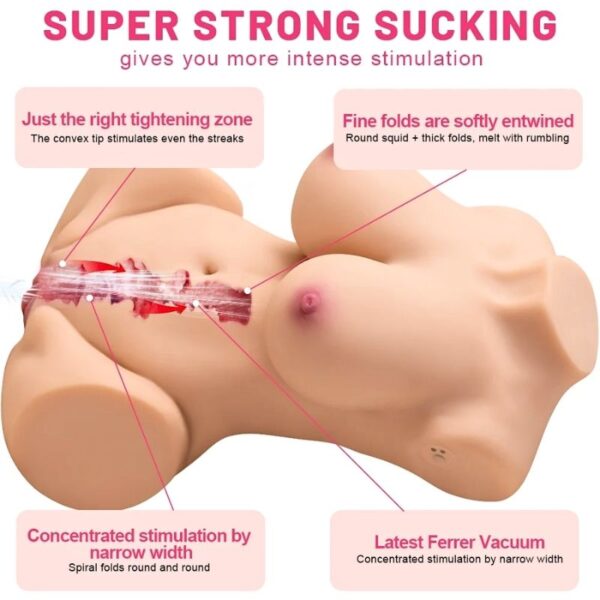 Danna Magic Vibrating Suction Half-Body Sex Doll