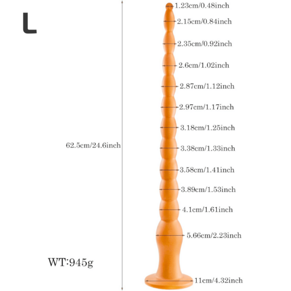 Premium Liquid Silicone Anal Beads